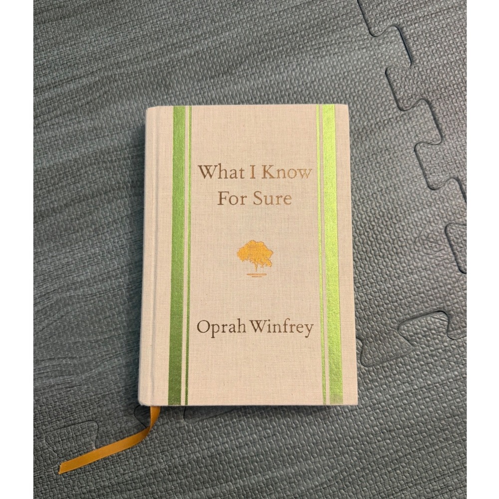 What I Know For Sure Oprah Winfrey Hardcover Cloth Bound Personal Growth Book